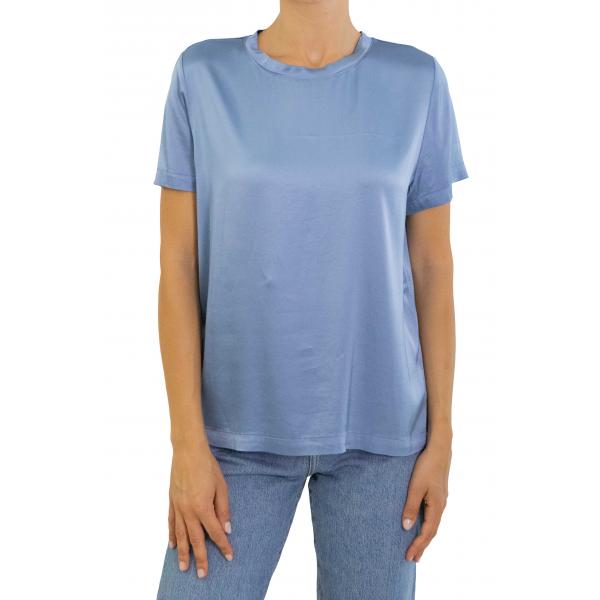 Maglia in satin girocollo